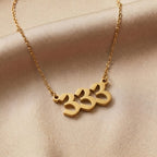 Buddha & Karma 333 Angel Number Necklace – Growth & Expansion