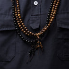 Fortune Jewel 108 Mala Beads Bracelet Prayer Meditation Sandalwood Elastic