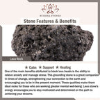 Fortune Jewel Natural Tiger Eye Lava Rock Black Obsidian Titanium Steel Six-True-Words Om Mani Padme Hum Protection Bracelet