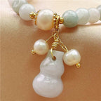 Fortune Jewel Jade Gourd Blessing Protection Charm Bracelet