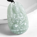 Fortune Jewel Chinese Zodiac Natal Buddha Jade Wealth Prosperity Necklace Pendant Fortune Jewel