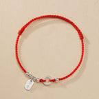 Fortune Jewel 925 Sterling Silver Auspicious Clouds Peace Buckle Safe And Sound Bracelet Anklet