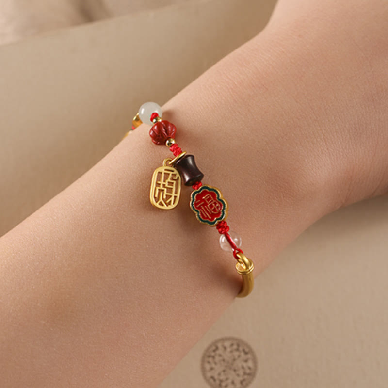Fortune Jewel Tibetan Auspicious Clouds Fortune Happiness Wealth Luck Bracelet