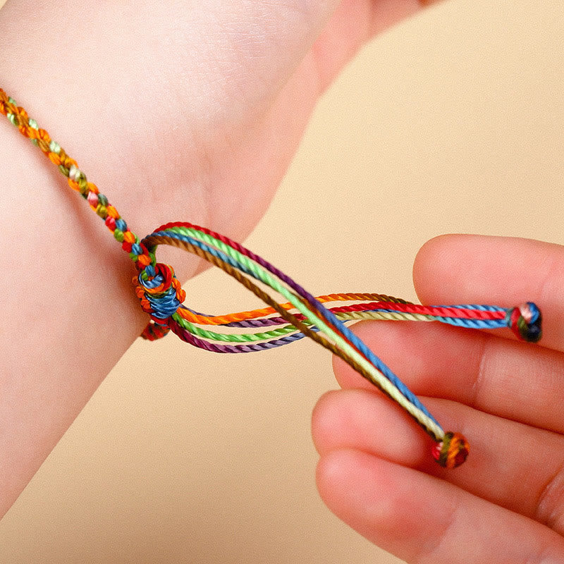 Fortune Jewel "May all your wishes come true" Lucky Multicolored Bracelet
