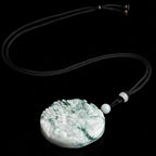 Fortune Jewel Mountain Landscape Jade Abundance String Necklace