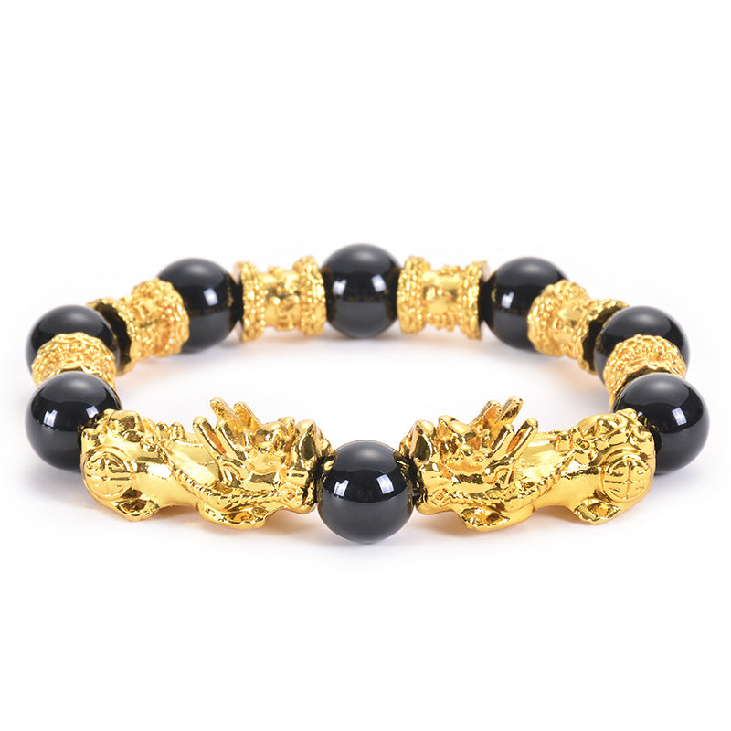Buddha3bodhi Double Pixiu Obsidian Wealth Bracelet