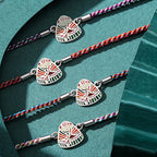 Fortune Jewel 925 Sterling Silver Zongzi Pattern Luck Multicolored Handcrafted Bracelet