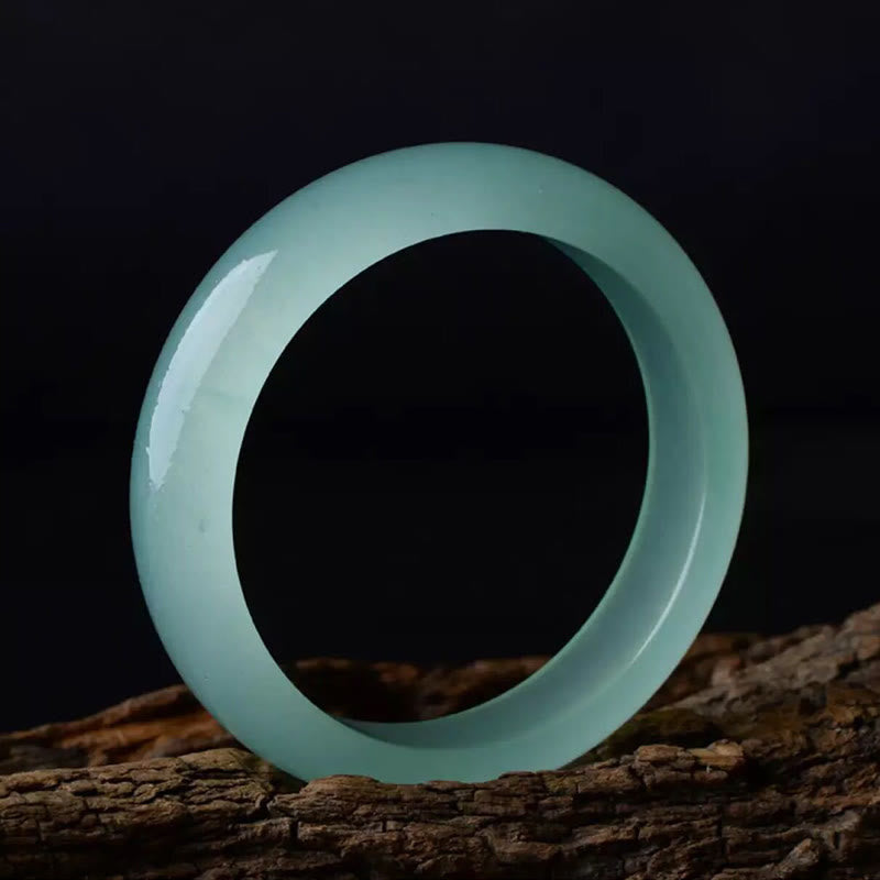 Fortune Jewel Natural Jade Luck Healing Prosperity Bangle Bracelet