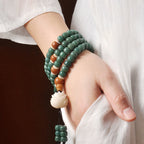 Fortune Jewel Lotus Cyan Bodhi Seed Success Bracelet Fortune Jewel