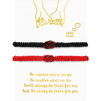 Fortune Jewel 2Pcs Tibetan Luck Chinese Knot Protection String Bracelet