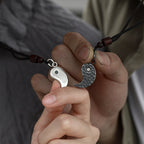 Fortune Jewel 990 Sterling Silver Yin Yang Balance Harmony Necklace Pendant Fortune Jewel