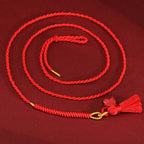 Fortune Jewel Natural Cinnabar Dragon Blessing Red String Belly Chain
