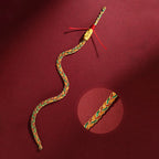 Fortune Jewel Year of the Dragon Handmade Colorful Dragon Carved Success Braided Bracelet