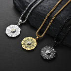 Fortune Jewel Bagua Yin Yang Titanium Steel Balance Necklace Pendant Fortune Jewel