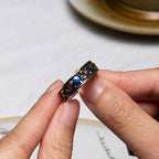 Fortune Jewel Colorful Elephant Carved Strength Adjustable Ring