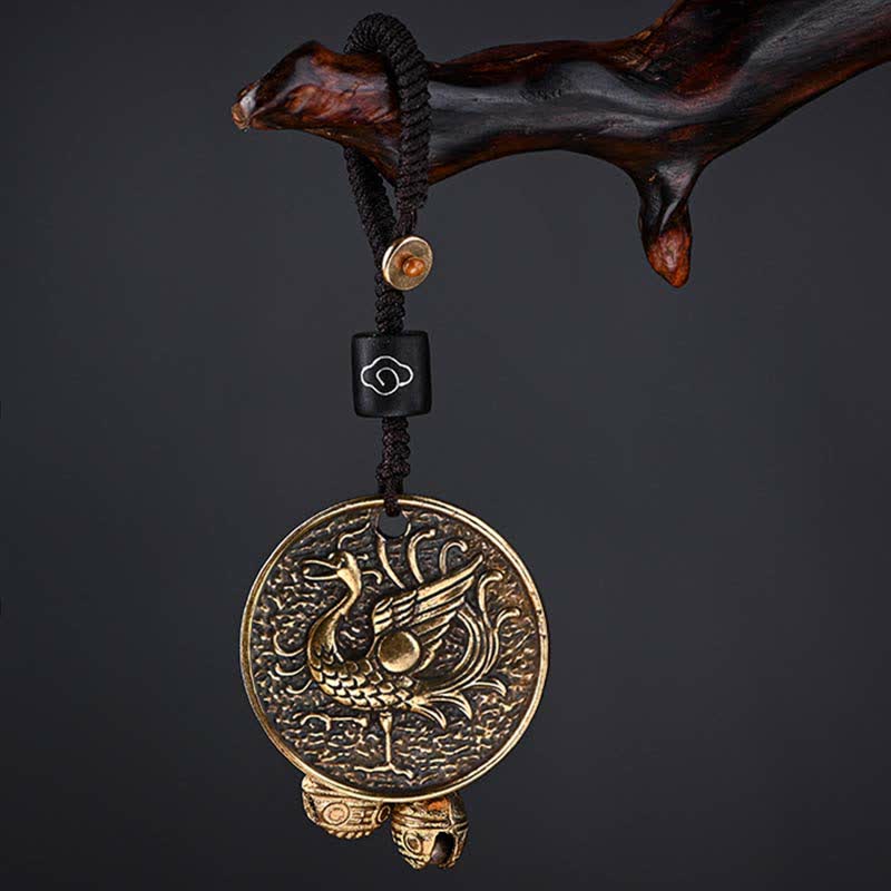 Fortune Jewel Four Symbols Azure Dragon White Tiger Vermilion Bird Black Tortoise Key Chain Fortune Jewel