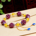 Fortune Jewel Tibetan Garnet Calm Bracelet