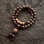 Fortune Jewel Tibetan Sandalwood Protection Charm Mala Bracelet