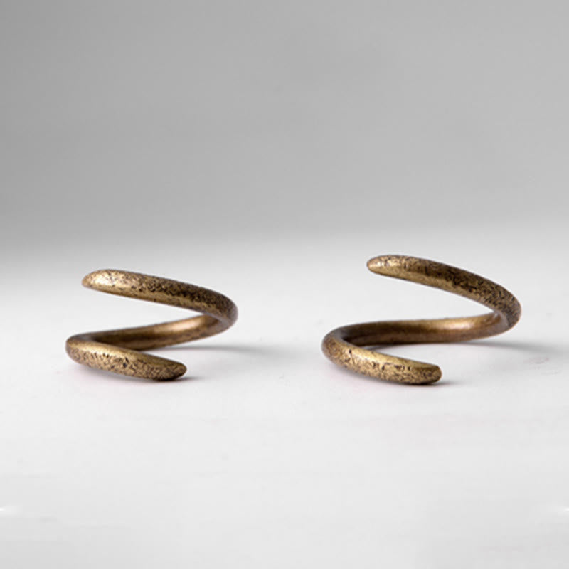 Fortune Jewel Simple Design Copper Luck Adjustable Ring