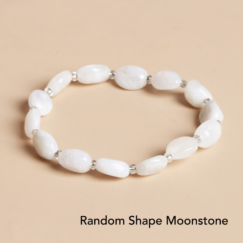 Fortune Jewel Natural Irregular Shape Stone Crystal Meditation Balance Bracelet