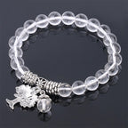 Fortune Jewel Natural Gemstone Tree of Life Lucky Charm Stretch Bracelet
