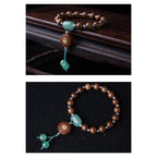 Fortune Jewel Abelia Biflora Wood Happiness Protection Bracelet