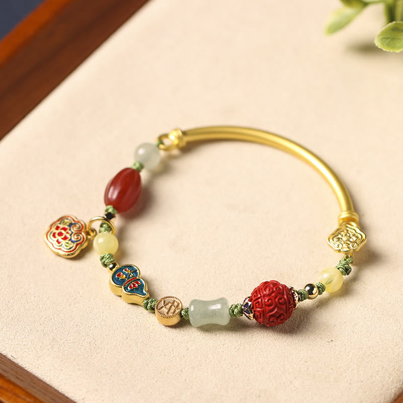Fortune Jewel Tibetan Auspicious Clouds Fortune Happiness Wealth Luck Bracelet