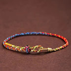 Fortune Jewel Handcrafted Luck Colorful Rope Child Adult Bracelet
