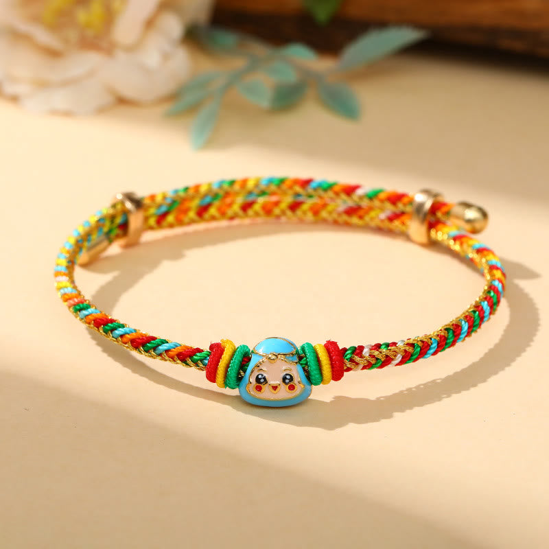 Fortune Jewel Colorful Rope Zongzi Pattern Luck Handmade Child Adult Bracelet