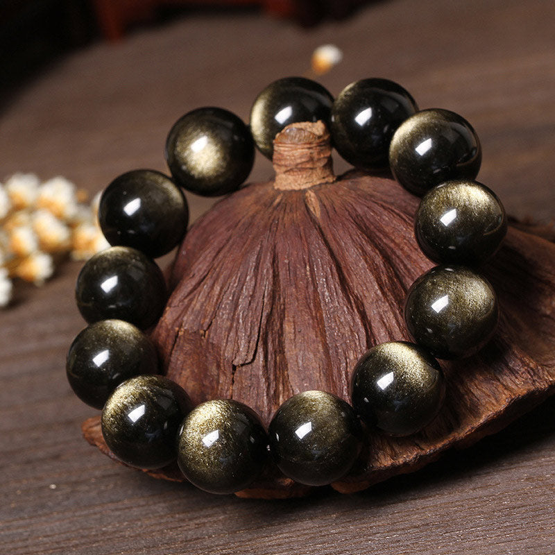 Fortune Jewel Tibetan Obsidian Purification Bracelet