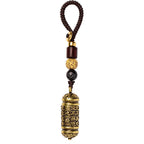 Fortune Jewel Heart Sutra Copper Key Chain