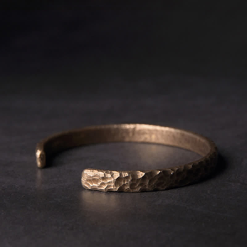 Fortune Jewel Simple Design Copper Wealth Cuff Bracelet