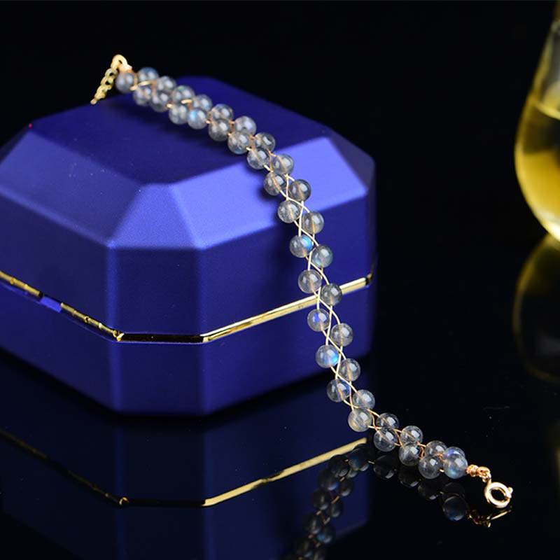 Fortune Jewel Natural Moonstone Love Blessing Bracelet