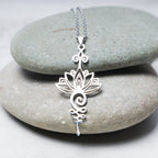 Fortune Jewel Lotus Luck Wealth Necklace Pendant