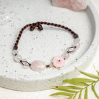 Fortune Jewel The Flower of Love Pink Crystal Soothing Anklet