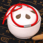 Fortune Jewel Om Mani Padme Hum Luck Protection Red String Bracelet