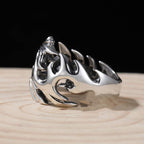 Fortune Jewel Dragon Pattern Protection Strength Adjustable Ring Fortune Jewel