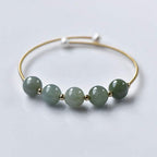 Fortune Jewel Jade Abundance Luck Blessing Bracelet Bangle