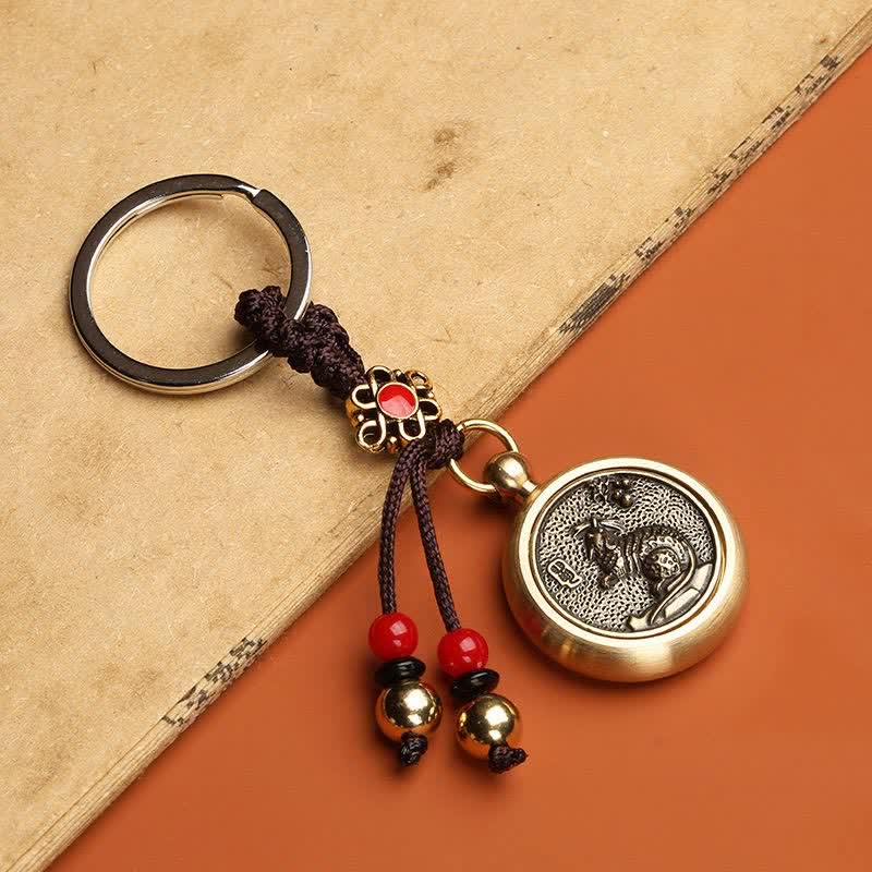 Fortune Jewel 12 Chinese Zodiac Blessing Wealth Fortune Keychain