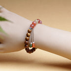 Fortune Jewel Kuka Seed Yanyuan Agate Hetian Jade Wealth Protection Bracelet