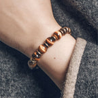 Fortune Jewel Tiger Eye Stone Copper Protection Bracelet