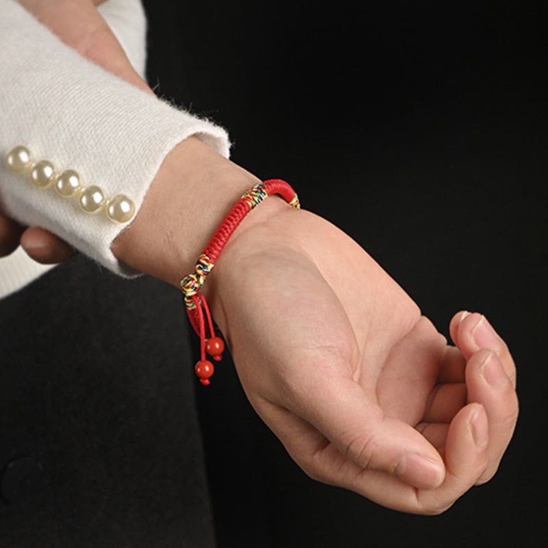 Fortune Jewel Five Colors King Kong Knot String Protection Luck Bracelet