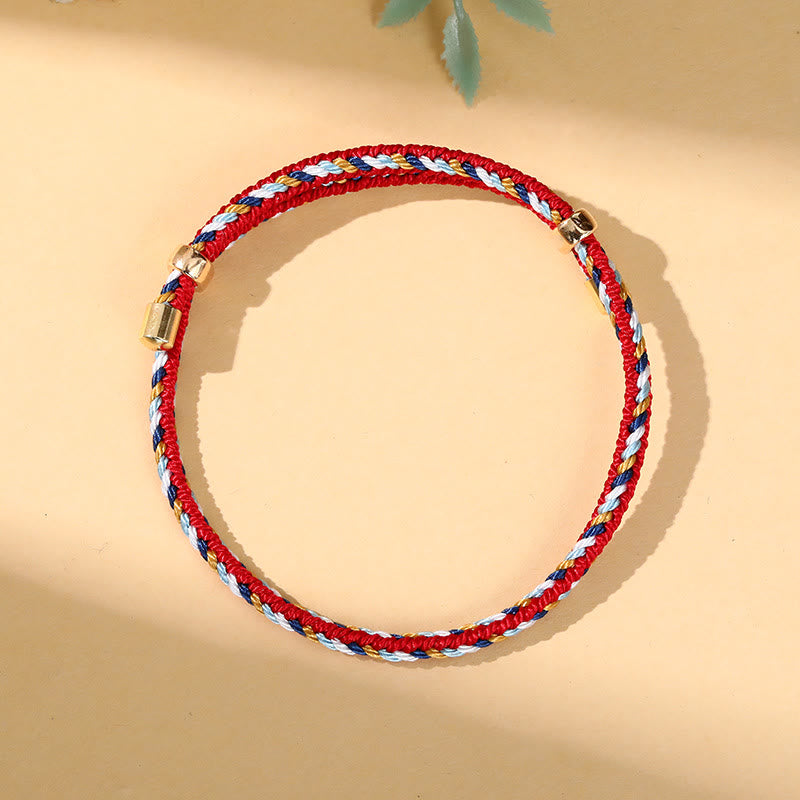 Fortune Jewel Colorful Rope Zongzi Pattern Luck Handmade Child Adult Bracelet
