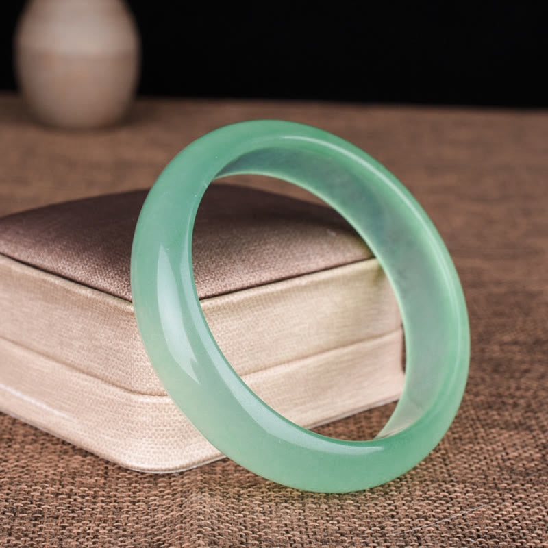 Fortune Jewel Natural Jade Luck Healing Prosperity Bangle Bracelet