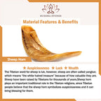 Fortune Jewel Handmade Tibetan Sheep Horn Om Mani Padme Hum Auspiciousness Bracelet
