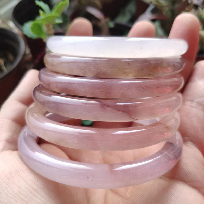 Fortune Jewel Purple Jade Happiness Protection Bracelet Bangle