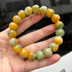 New Glassy Pink-Purple Cat Head Bodhi Bracelet
