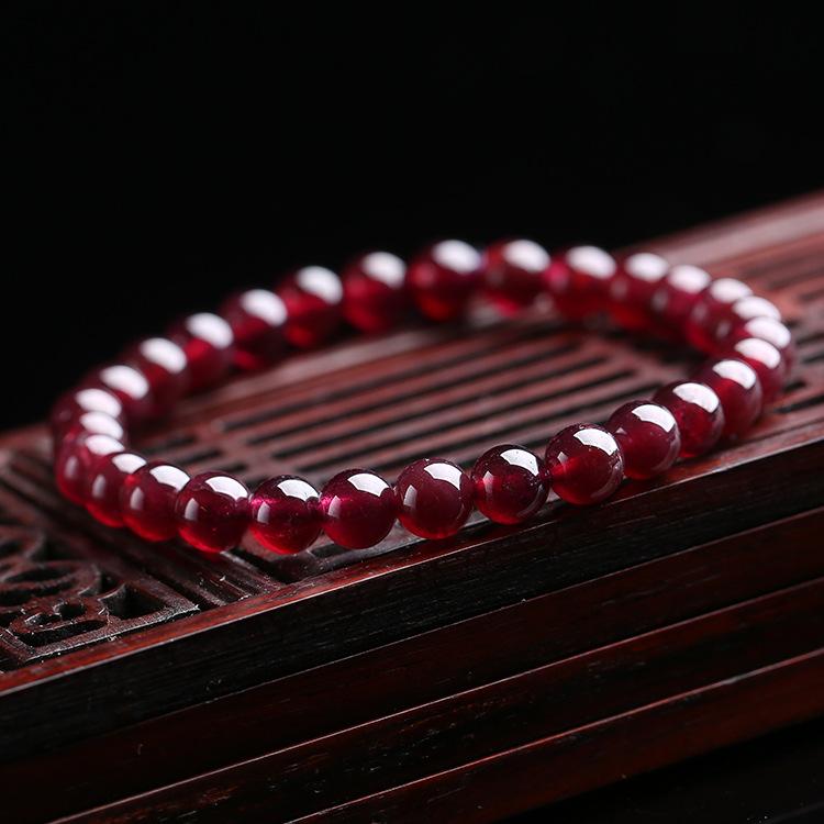 Buddha & Karma Red Garnet Stone Bracelet - Reignite Your Passion & Love