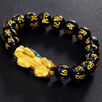 Buddha & Karma Color-Changing Pixiu Obsidian Wealth Bracelet