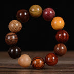 Fortune Jewel Multicolored Sandalwood Protection Healing Bracelet